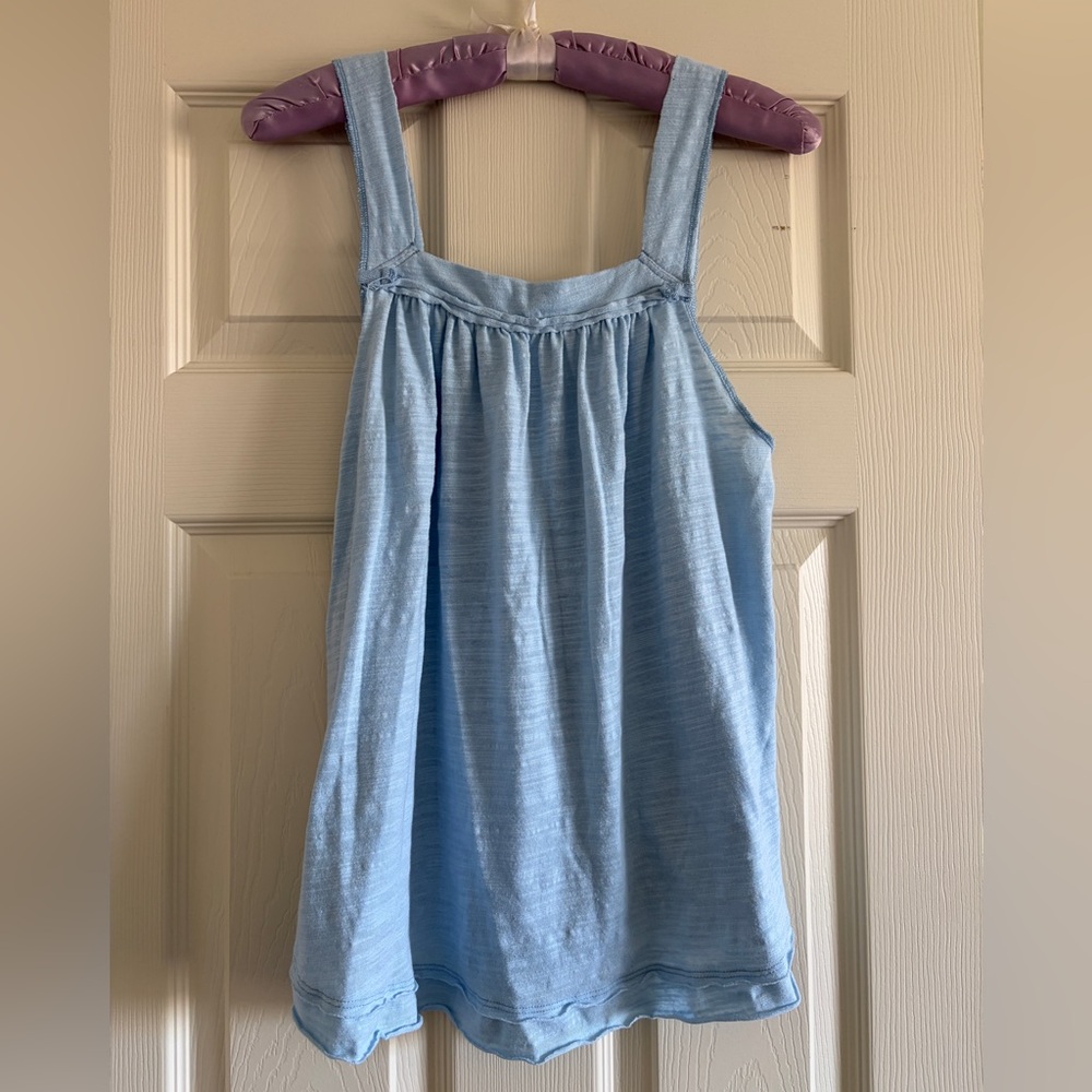 Free People We The Free Sky Blue Flowy Tank Top Women Size Small